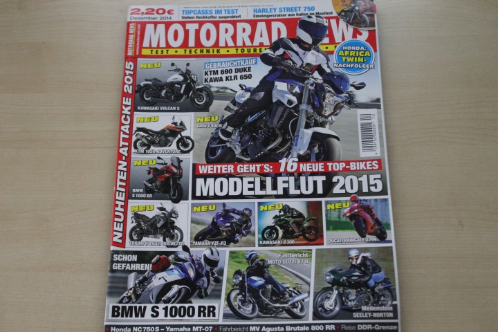 Deckblatt Motorrad News (12/2014)